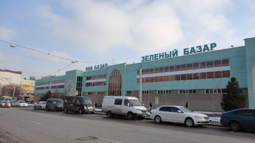 Көк базар базарының жаңа павильоны